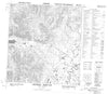 105J05 Chechera Mountain Canadian topographic map, 1:50,000 scale