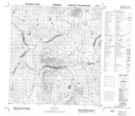 105J07 No Title Canadian topographic map, 1:50,000 scale