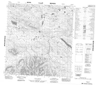 105J12 No Title Canadian topographic map, 1:50,000 scale