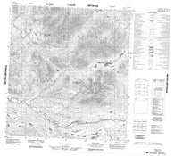 105J13 No Title Canadian topographic map, 1:50,000 scale