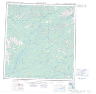 105J Sheldon Lake Canadian topographic map, 1:250,000 scale