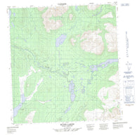 105K08 Blind Lakes Canadian topographic map, 1:50,000 scale