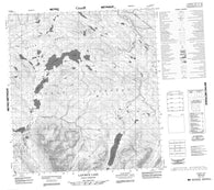 105K09 Laforce Lake Canadian topographic map, 1:50,000 scale