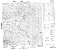 105K10 Teddy Creek Canadian topographic map, 1:50,000 scale