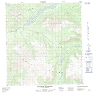 105K12 Twopete Mountain Canadian topographic map, 1:50,000 scale