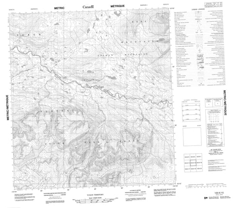 105K15 No Title Canadian topographic map, 1:50,000 scale