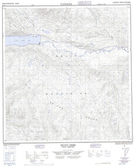 105L01 Truitt Creek Canadian topographic map, 1:50,000 scale