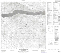 105L02 Snowcap Mountain Canadian topographic map, 1:50,000 scale