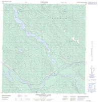105L04 Frenchman Lake Canadian topographic map, 1:50,000 scale