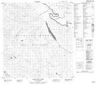 105L08 Glenlyon Lake Canadian topographic map, 1:50,000 scale