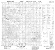 105M03 Sideslip Lake Canadian topographic map, 1:50,000 scale