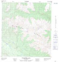 105M04 Woodburn Lake Canadian topographic map, 1:50,000 scale