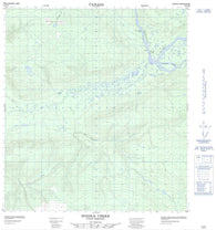 105M06 Nogold Creek Canadian topographic map, 1:50,000 scale