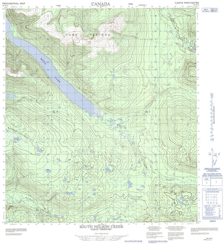 105M10 South Nelson Creek Canadian topographic map, 1:50,000 scale