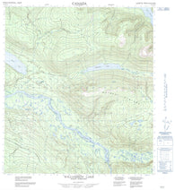 105M11 Williamson Lake Canadian topographic map, 1:50,000 scale