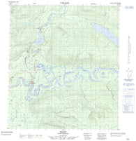 105M12 Mayo Canadian topographic map, 1:50,000 scale
