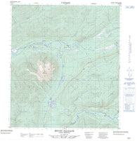 105M13 Mount Haldane Canadian topographic map, 1:50,000 scale