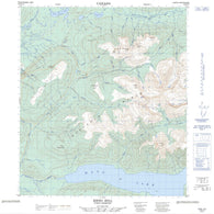 105M14 Keno Hill Canadian topographic map, 1:50,000 scale