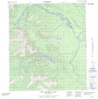 105M16 Tiny Island Lake Canadian topographic map, 1:50,000 scale