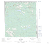 105M Mayo Canadian topographic map, 1:250,000 scale