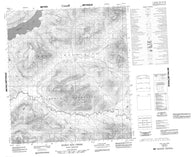 105N01 Husky Dog Creek Canadian topographic map, 1:50,000 scale