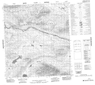 105N08 No Title Canadian topographic map, 1:50,000 scale