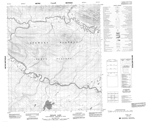 105N13 Penape Lake Canadian topographic map, 1:50,000 scale