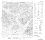 105O01 No Title Canadian topographic map, 1:50,000 scale