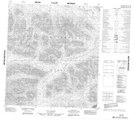 105O03 No Title Canadian topographic map, 1:50,000 scale