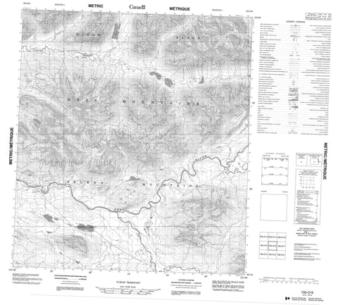 105O06 No Title Canadian topographic map, 1:50,000 scale