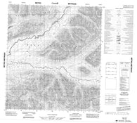 105O07 No Title Canadian topographic map, 1:50,000 scale