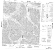 105O11 Arrowhead Lake Canadian topographic map, 1:50,000 scale