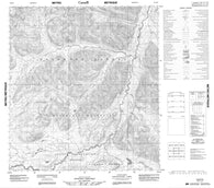 105P02 No Title Canadian topographic map, 1:50,000 scale