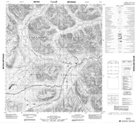 105P06 No Title Canadian topographic map, 1:50,000 scale