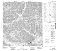 105P10 No Title Canadian topographic map, 1:50,000 scale