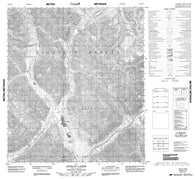 105P15 Godlin Lakes Canadian topographic map, 1:50,000 scale