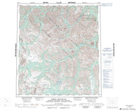 105P Sekwi Mountain Canadian topographic map, 1:250,000 scale