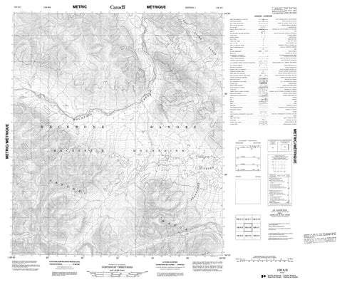 106A06 No Title Canadian topographic map, 1:50,000 scale