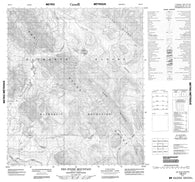 106A07 Ten Stone Mountain Canadian topographic map, 1:50,000 scale