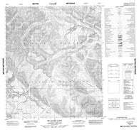 106A09 Mcclure Lake Canadian topographic map, 1:50,000 scale