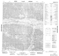 106A13 No Title Canadian topographic map, 1:50,000 scale