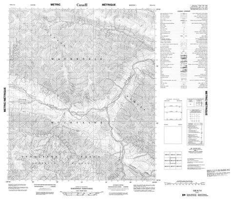 106A14 No Title Canadian topographic map, 1:50,000 scale