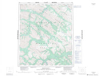 106A Mount Eduni Canadian topographic map, 1:250,000 scale