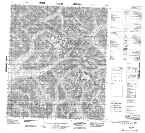 106B06 No Title Canadian topographic map, 1:50,000 scale