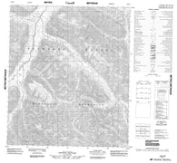 106B09 No Title Canadian topographic map, 1:50,000 scale