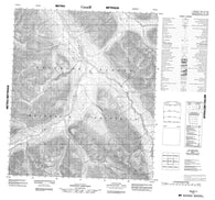 106B11 No Title Canadian topographic map, 1:50,000 scale