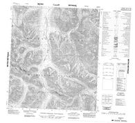 106B12 No Title Canadian topographic map, 1:50,000 scale