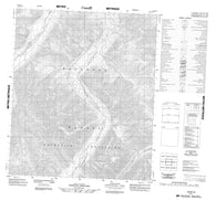 106B13 No Title Canadian topographic map, 1:50,000 scale