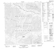 106C06 Bonnet Plume Pass Canadian topographic map, 1:50,000 scale