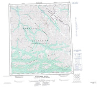106C Nadaleen River Canadian topographic map, 1:250,000 scale